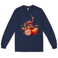 Navy The muppets animal drummer Long Sleeve Tee - StudioElite