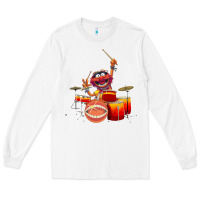 White The muppets animal drummer Long Sleeve Tee - StudioElite