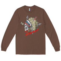 Chestnut trust the government skull native american chief native t shirt Long Sleeve Tee - StudioElite