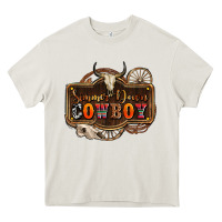 Cream simmer down cowboy olivia Heavy Core Tee - OliviaCreatesArt