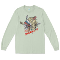 Matcha trust the government skull native american chief native t shirt Long Sleeve Tee - StudioElite