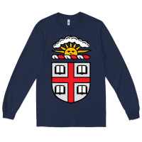 Navy brown university Long Sleeve Tee - StudioElite