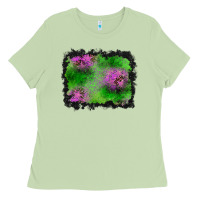Matcha halloween spooky stars background Ladies Tee - BundleAndBundleShop