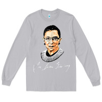 Moon Dust rbg ruth bader ginsburg feminist t shirt   signature art Long Sleeve Tee - StudioElite