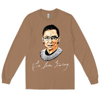 Toasted Coconut rbg ruth bader ginsburg feminist t shirt   signature art Long Sleeve Tee - StudioElite