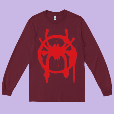 Into The Spider-verse Long Sleeve Tee Designed By Studioelite