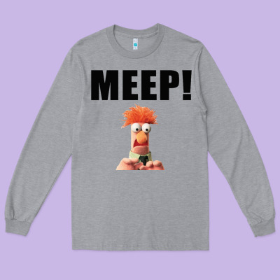 Beaker Meep Long Sleeve Tee Designed By Studioelite