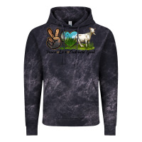 Cloud Black Peace Love Cashmere Goat Vintage Hoodie - LillyAllenDesigns