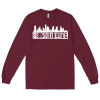 Burgundy be someone h town houston texas skyline. t shirt Long Sleeve Tee - StudioElite