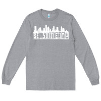 Heather Grey be someone h town houston texas skyline. t shirt Long Sleeve Tee - StudioElite