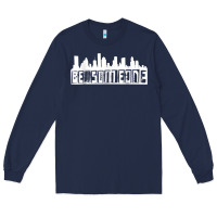 Navy be someone h town houston texas skyline. t shirt Long Sleeve Tee - StudioElite