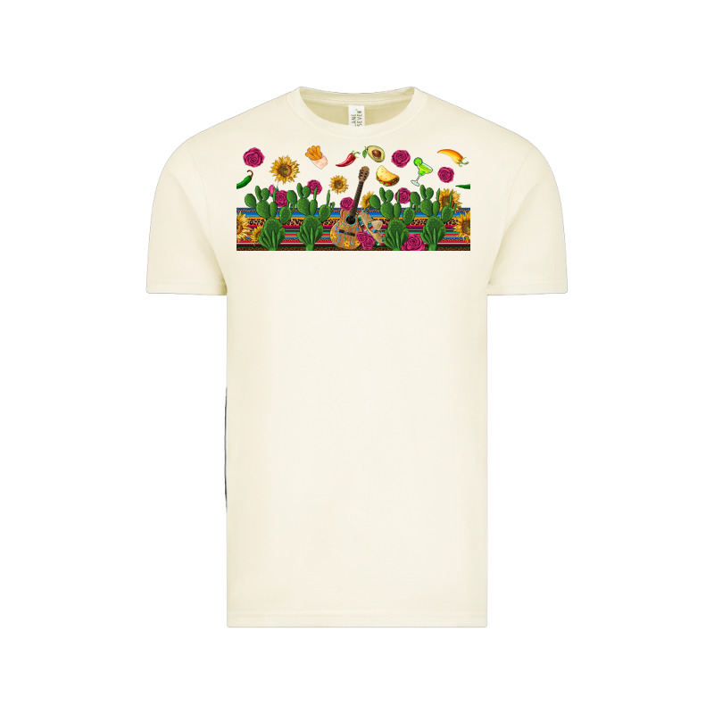 Mexican Sombrero Guitar Rose Cactus Libbey  Cup Vintage Tee by BundleAndBundleShop | Teevron