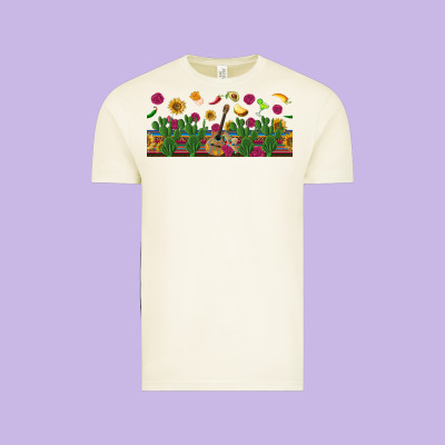 Mexican Sombrero Guitar Rose Cactus Libbey  Cup Vintage Tee Designed By Bundleandbundleshop