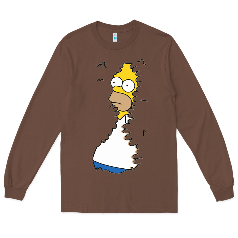Homer In Hedges Classic Long Sleeve Tee by StudioElite | Teevron