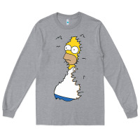 Heather Grey Homer In Hedges Classic Long Sleeve Tee - StudioElite