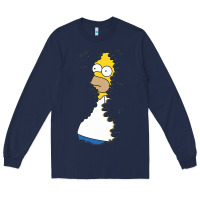Navy Homer In Hedges Classic Long Sleeve Tee - StudioElite