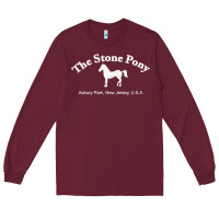 Burgundy The Stone Pony Long Sleeve Tee - StudioElite