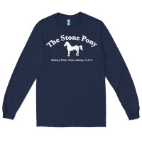 Navy The Stone Pony Long Sleeve Tee - StudioElite