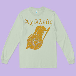 Achilles Son Of Peleus Long Sleeve Tee Designed By Studioelite