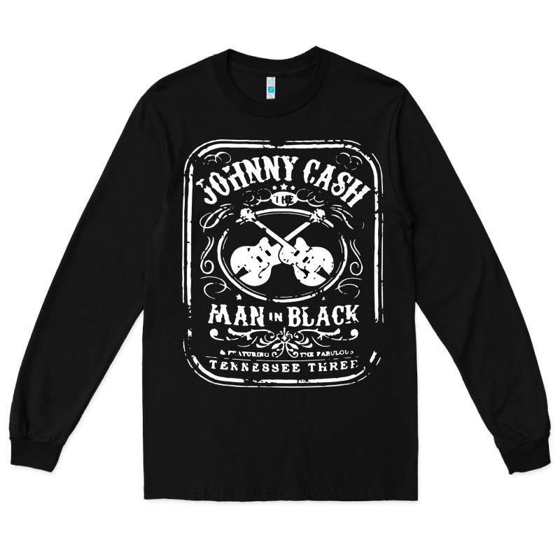 Johnny Cash Man In Black Long Sleeve Tee by StudioElite | Teevron