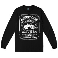 Black johnny cash man in black Long Sleeve Tee - StudioElite