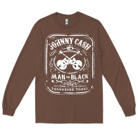 Chestnut johnny cash man in black Long Sleeve Tee - StudioElite