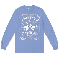 Colony Blue johnny cash man in black Long Sleeve Tee - StudioElite