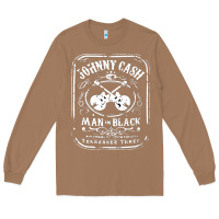 Toasted Coconut johnny cash man in black Long Sleeve Tee - StudioElite
