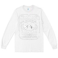 White johnny cash man in black Long Sleeve Tee - StudioElite