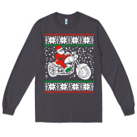 Smoke santa ridin motocycle Long Sleeve Tee - StudioElite