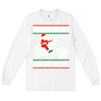 White santa ridin motocycle Long Sleeve Tee - StudioElite