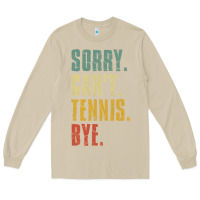Mushroom sorry can't tennis bye funny vintage retro tennis player t shirt Long Sleeve Tee - StudioElite