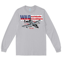 Moon Dust Military Airplane A-10 Warthog American Flag Long Sleeve Tee - StudioElite