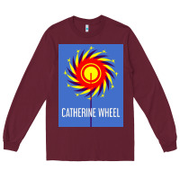 Burgundy The Essential Design-(Catherine-Wheel) Long Sleeve Tee - StudioElite