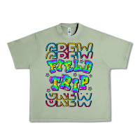 Oil Green Crew Field Trip Urban Heavy Tee - CowhideDigitalArt