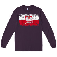 Plum poland polska flag vintage  men women kids  poland t shirt Long Sleeve Tee - StudioElite