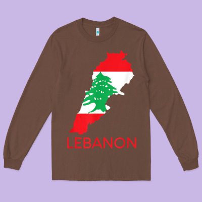 Lebanon Flag Cedar Tree Beirut Lebanese Arabic Arab Islam Long Sleeve Tee Designed By Studioelite
