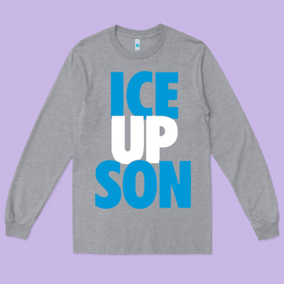 Ice Up Son Long Sleeve Tee Designed By Studioelite