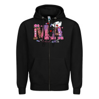 Black valentines day ma nurse Zipper Hoodie - RanaPortraitStore