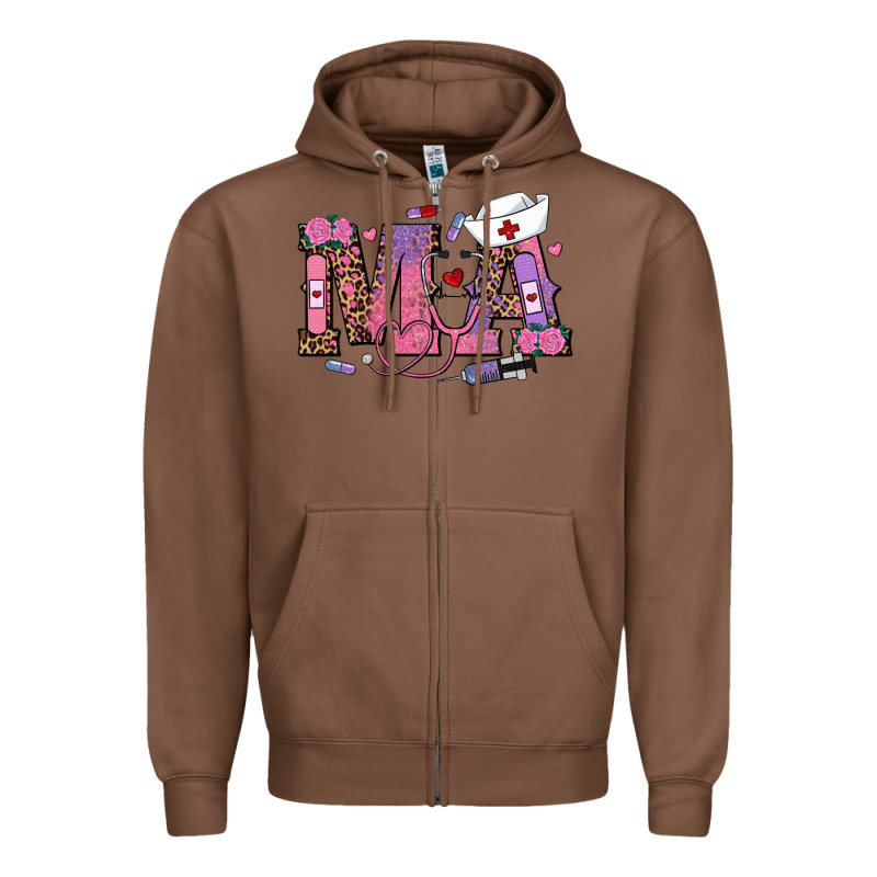 Valentines Day Ma Nurse Zipper Hoodie by RanaPortraitStore | Teevron