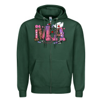 Sports Green valentines day ma nurse Zipper Hoodie - RanaPortraitStore
