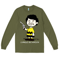 Army Green charlie brownson Long Sleeve Tee - StudioElite