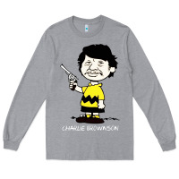 Heather Grey charlie brownson Long Sleeve Tee - StudioElite
