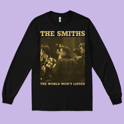 The Smiths The World Won't Listen Gift Men Women Long Sleeve Tee Designed By Studioelite