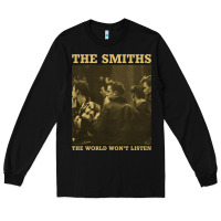 Black the smiths the world won't listen gift men women Long Sleeve Tee - StudioElite