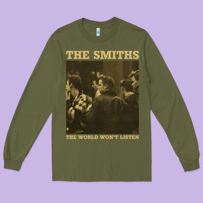 The Smiths The World Won't Listen Gift Men Women Long Sleeve Tee Designed By Studioelite