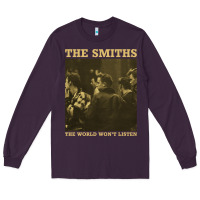 Plum the smiths the world won't listen gift men women Long Sleeve Tee - StudioElite