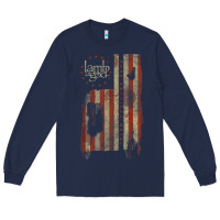 Lamb Of God, Pure American Metal Flag Long Sleeve Tee | Teevron