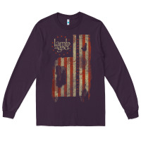 Plum lamb of god, pure american metal flag Long Sleeve Tee - StudioElite