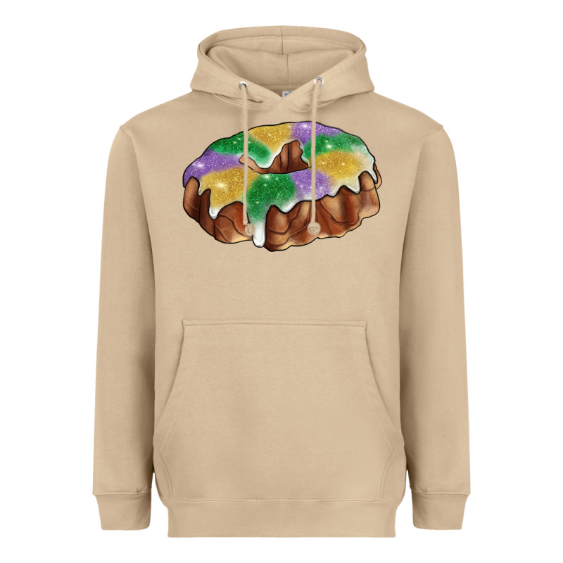 Mardi Gras King Cake Heavyweight Hoodie by RanaPortraitStore | Teevron